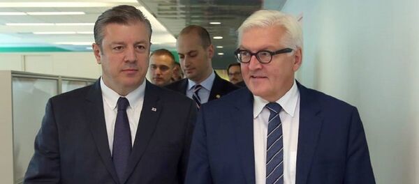 გიორგი კვირიკაშვილი და ფრანკ-ვალტერ შტაინმაიერი - Sputnik საქართველო