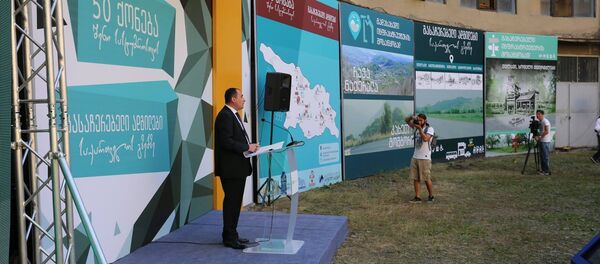 Дмитрий Кумсишвили на презентации проекта 50 зданий для гостиниц - Sputnik Грузия