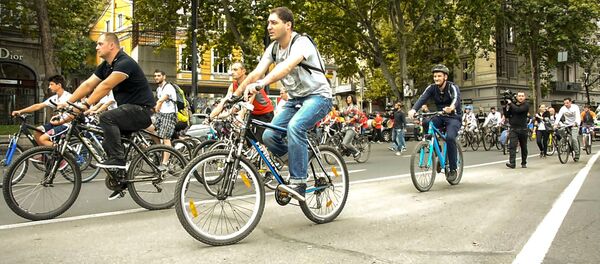 День без автомобилей в Тбилиси отметили велопробегом - Sputnik Грузия