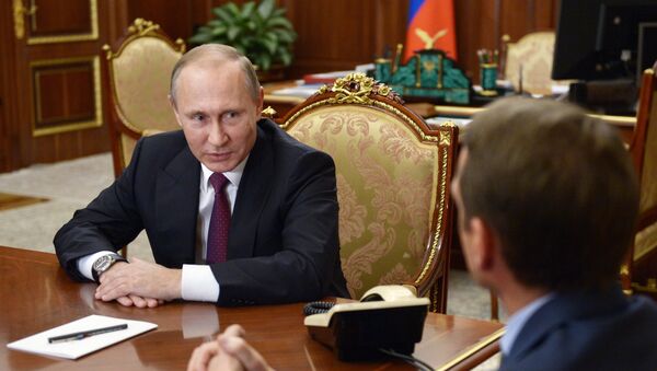 Президент РФ В. Путин встретился с С. Нарышкиным и М. Фрадковым - Sputnik Грузия