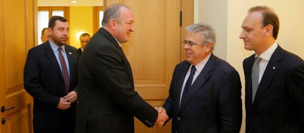 Георгий Маргвелашвили и Хосе Игнасио Санчес Амор - Sputnik Грузия