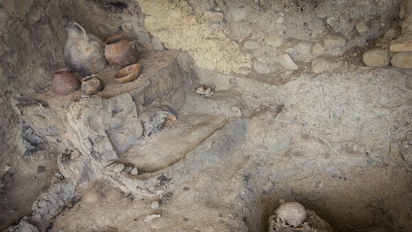 Отреставрированная посуда, найденная при археологических раскопках в Игоети - Sputnik Грузия