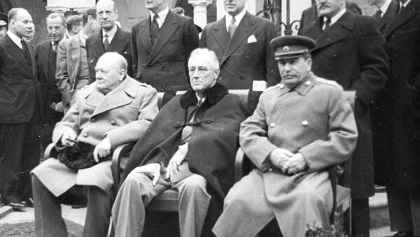 Уинстон Черчилль, Франклин Рузвельт, Иосиф Сталин - Sputnik Грузия