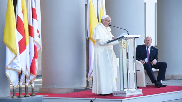 Папа Римский в Тбилиси: прибытие и встреча с президентом Грузии - Sputnik Грузия