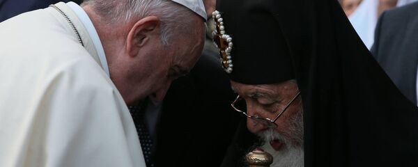 რომის პაპი ფრანცისკი და საქართველოს პატრიარქი ილია მეორე - Sputnik საქართველო