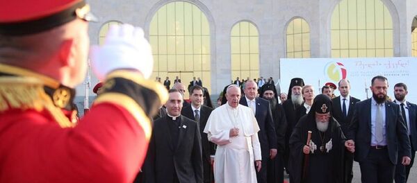 რომის პაპმა საქართველო დატოვა რომის პაპმა საქართველო დატოვა - Sputnik საქართველო