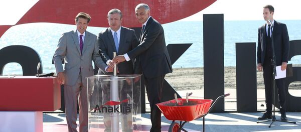 Церемония начала строительства порта в Анаклия Церемония начала строительства порта в Анаклия - Sputnik Грузия