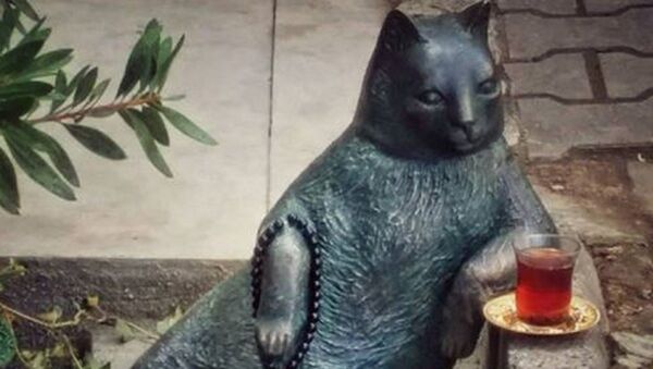 Памятник коту Томбили в Стамбуле - Sputnik Грузия