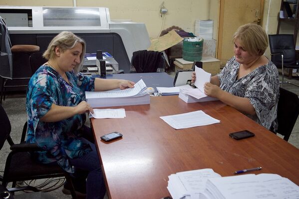 Изготовление избирательных бюллетеней - Sputnik საქართველო