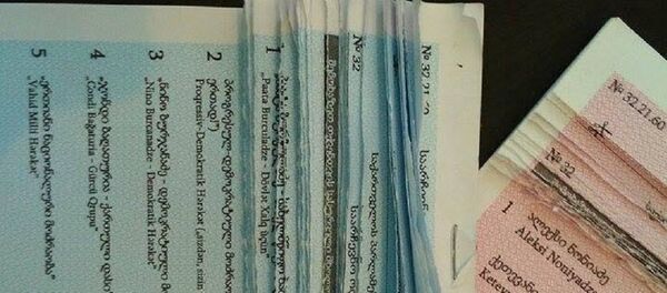 Бюллетени на парламентских выборах в Грузии - Sputnik Грузия