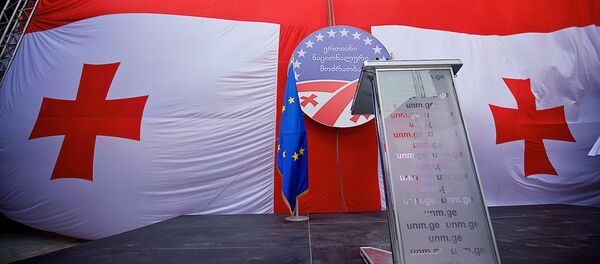 В центральном офисе Единого нацдвижения (ЕНД) - Sputnik Грузия