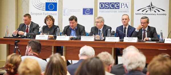 Пресс-конференция наблюдателей ОБСЕ, ПА НАТО, ПА ОБСЕ и Европарламента - Sputnik Грузия