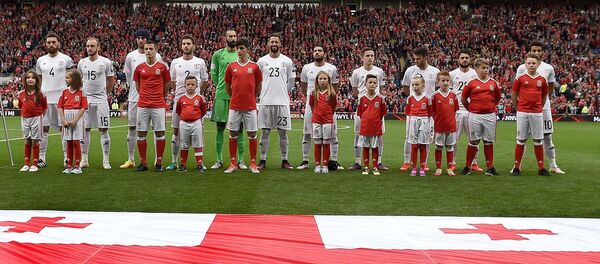 Сборная Грузия по футболу перед игрой с командой Уэльса - Sputnik Грузия