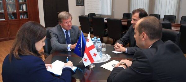 იანოშ ჰერმანი და მიხეილ ჯანელიძე იანოშ ჰერმანი და მიხეილ ჯანელიძე - Sputnik საქართველო