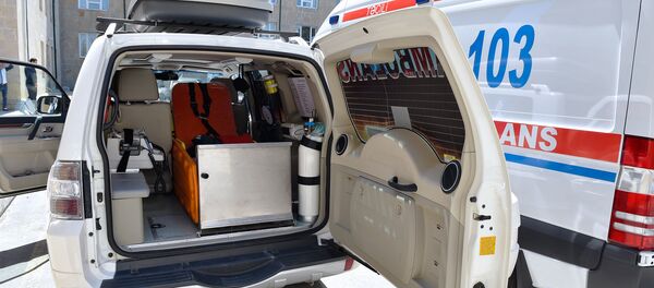 სასწრაფო დახმარების მანქანა ბაქოში სასწრაფო დახმარების მანქანა ბაქოში - Sputnik საქართველო