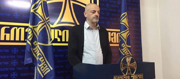 Лидер оппозиционной партии «Национальный форум» Каха Шартава - Sputnik Грузия