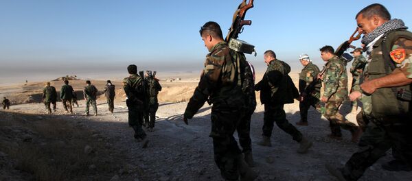 Правительственные силы перед атакой на позиции боевиков ИГ в городе Мосул, Ирак - Sputnik Грузия