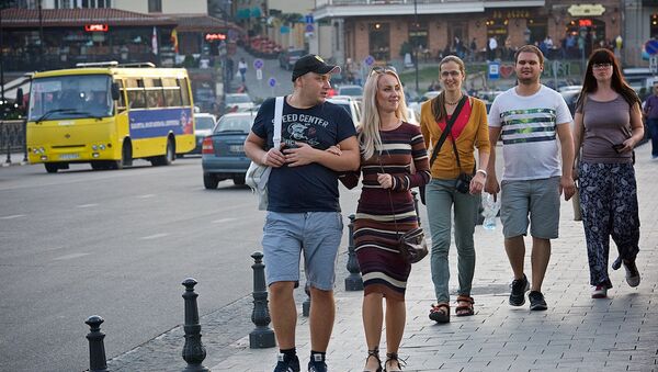 Туристы на улицах Тбилиси - Sputnik Грузия