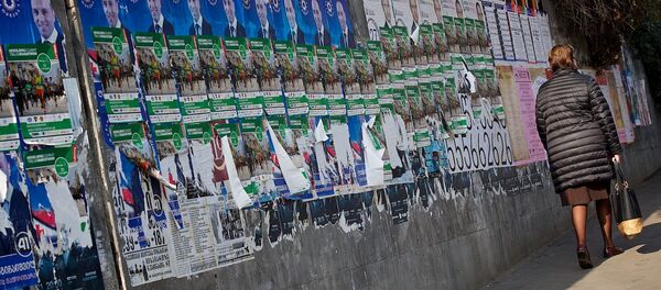 Предвыборная агитация на улицах столицы Грузии - Sputnik Грузия