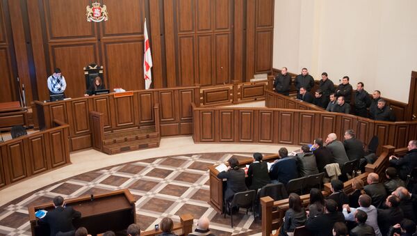 Тбилисский городской суд - процесс по делу над Окруашвили, архивное фото - Sputnik Грузия