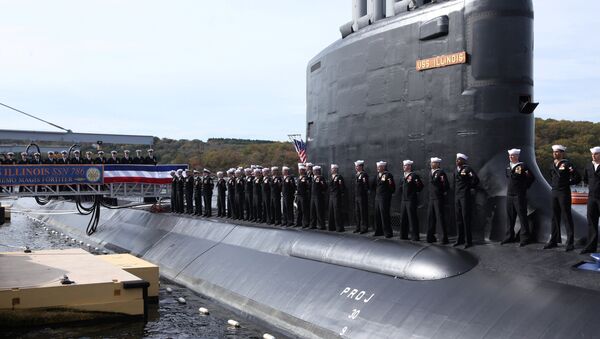 Новая американская атомная подводная лодка Иллинойс (USS Illinois) - Sputnik Грузия