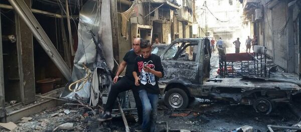 Последствия минометного обстрела в Алеппо - Sputnik Грузия