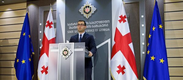 Следователь СГБ Грузии Георгий Курдадзе на брифинге - Sputnik Грузия