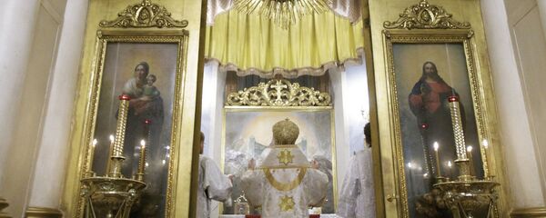 Богослужение в храме иконы Божией Матери Всех скорбящих Радость на Большой Ордынке. - Sputnik Грузия