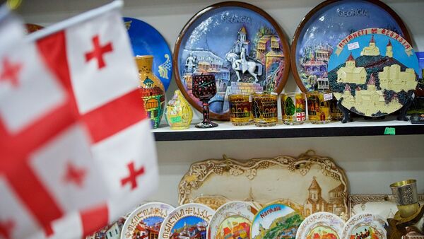 Грузинские сувениры в одном из магазинов в центре грузинской столицы - Sputnik Грузия