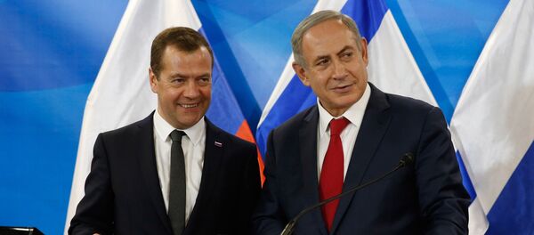 Председатель правительства РФ Дмитрий Медведев и премьер-министр Израиля Биньямин Нетаньяху - Sputnik Грузия