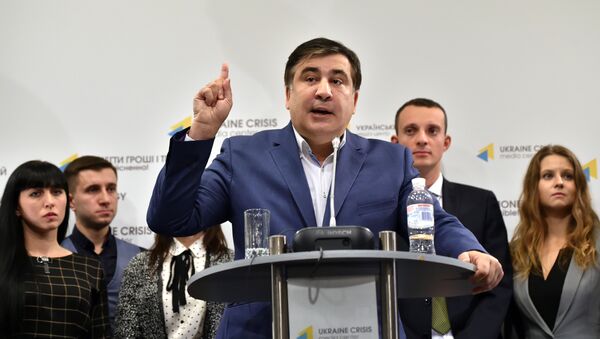Михаил Саакашвили на пресс-конференции в Киеве - Sputnik Грузия