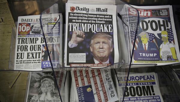 Газеты с портретом Дональда Трампа на первых полосах - Sputnik Грузия