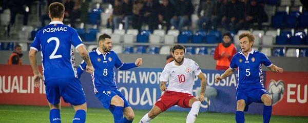 Момент игры сборных Грузии и Молдовы - Sputnik Грузия