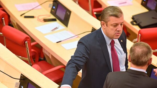 Премьер-министр Георгий Квирикашвили на заседании парламента Грузии - Sputnik Грузия
