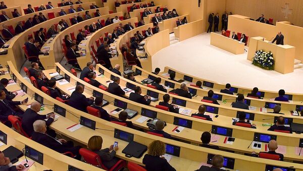 Парламент Грузии девятого созыва - на заседании выступает президент страны - Sputnik საქართველო