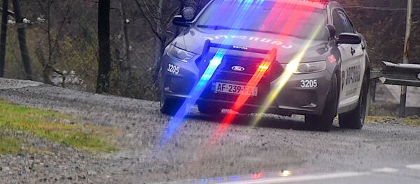 პოლიციის მანქანა ქალაქგარეთ პოლიციის მანქანა ქალაქგარეთ - Sputnik საქართველო