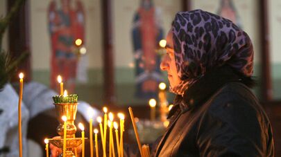 Рождественское богослужение в церкви Михаила Архангела в Грозном