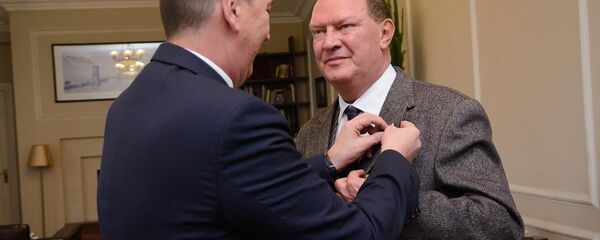 მიხეილ გიორგაძე და ნიკოლაი სვენტიცკი მიხეილ გიორგაძე და ნიკოლაი სვენტიცკი - Sputnik საქართველო