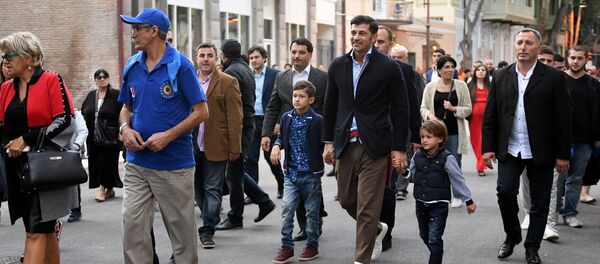 Каха Каладзе с сыном Каха Каладзе с сыном - Sputnik Грузия