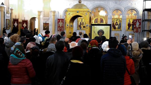 Праздник “Гиоргоба” в Тбилиси отмечали верующие из разных стран - Sputnik Грузия