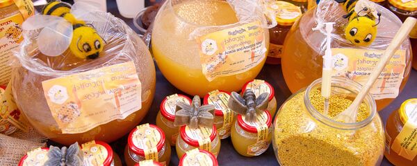 Мед грузинского производства на Международной сельскохозяйственной выставке в Expo Georgia Мед грузинского производства на Международной сельскохозяйственной выставке в Expo Georgia - Sputnik Грузия