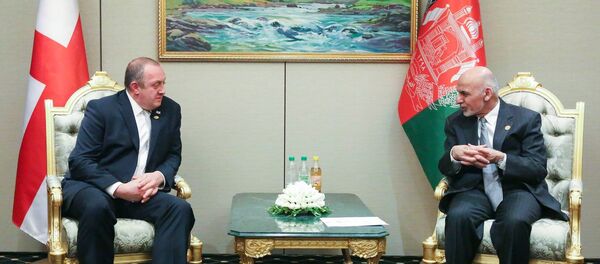 გიორგი მარგველაშვილი და მოჰამმად აშრაფ ღანი აშხაბადის გაეროს კონფერენციაზე გიორგი მარგველაშვილი და მოჰამმად აშრაფ ღანი აშხაბადის გაეროს კონფერენციაზე - Sputnik საქართველო