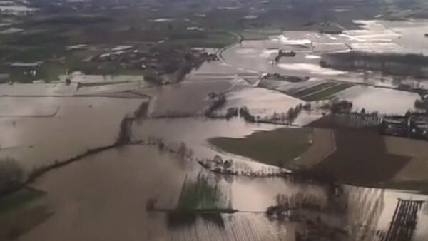 Последствия наводнения на северо-западе Италии. Съемка с вертолета - Sputnik Грузия