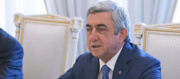 Президент Армении Серж Саргсян - Sputnik Грузия
