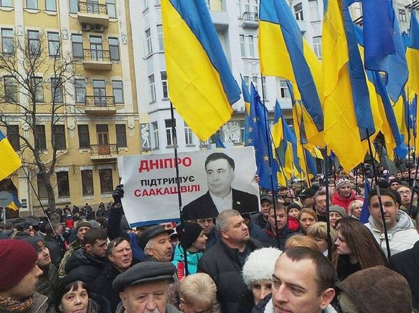 Митинг Саакашвили в Киеве Митинг Саакашвили в Киеве - Sputnik Грузия