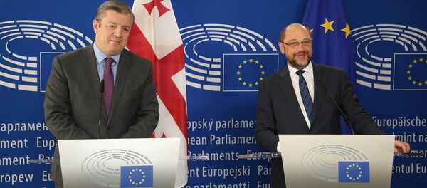 გიორგი კვირიკაშვილი და მარტინ შულცი - Sputnik საქართველო