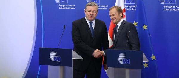 გიორგი კვირიკაშვილი და დონალდ ტუსკი - Sputnik საქართველო