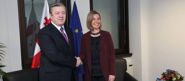 გიორგი კვირიკაშვილი და ფედერიკა მოგერინი - Sputnik საქართველო