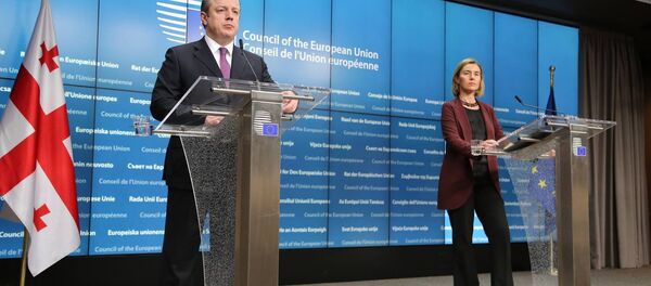 გიორგი კვირიკაშვილი და ფედერიკა მოგერინი - Sputnik საქართველო