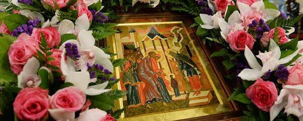 ღვთისშობლის ტაძრად მიყვანების ხატი ღვთისშობლის ტაძრად მიყვანების ხატი - Sputnik საქართველო